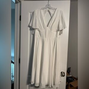 tulip hem chiffon midi bridesmaid dress David's Bridal | Dresses | Tulip Hem Chiffon Midi Bridesmaid Dress